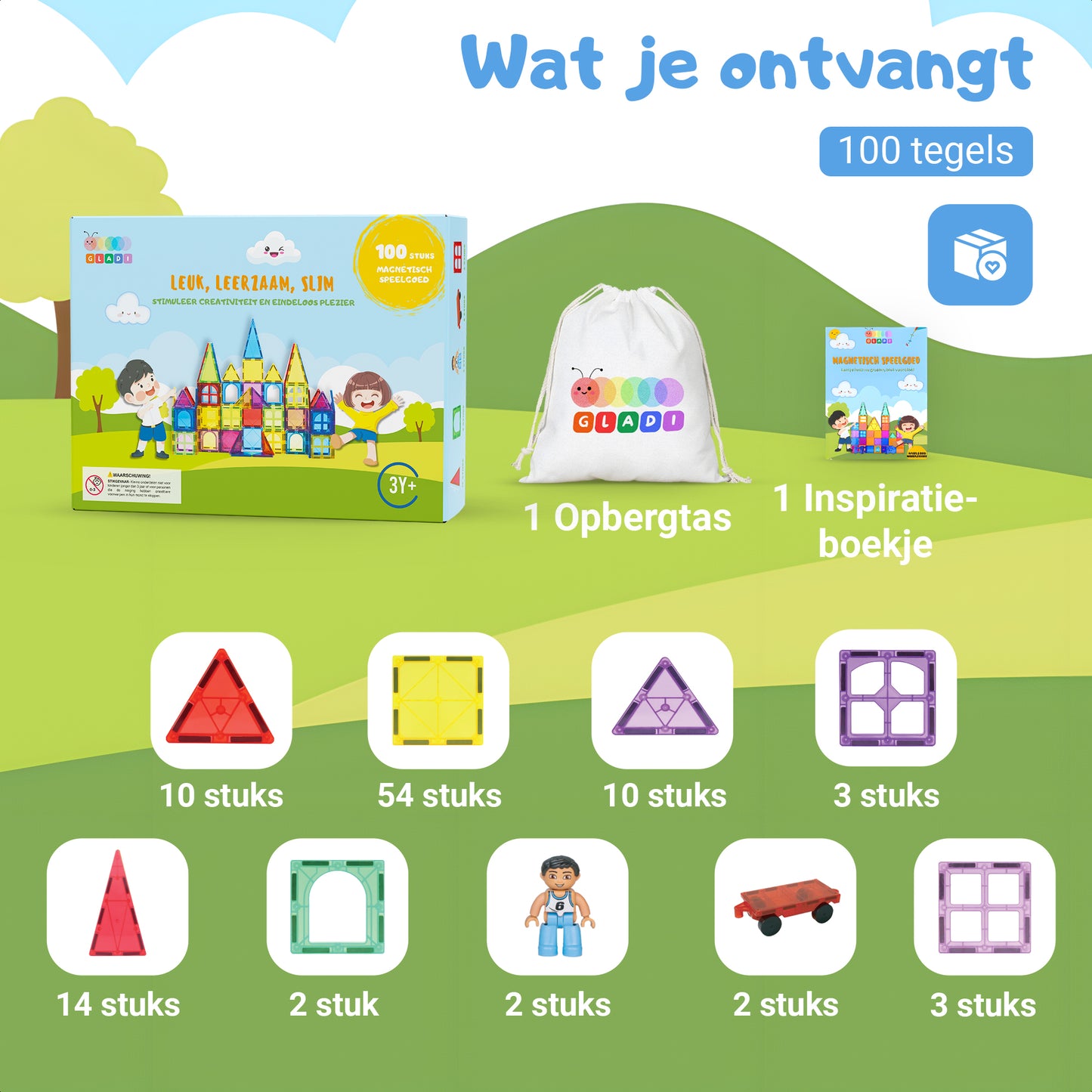 Gladi Tiles | Educational Magnetic Toys