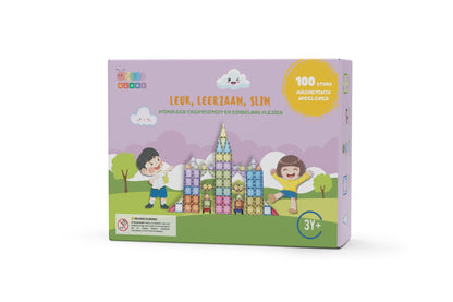 Gladi Tiles Pastel: Educatief Magnetisch Speelgoed