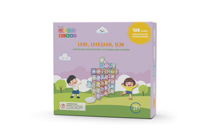 Gladi Tiles | Magnetische Knikkerbaan Pastel