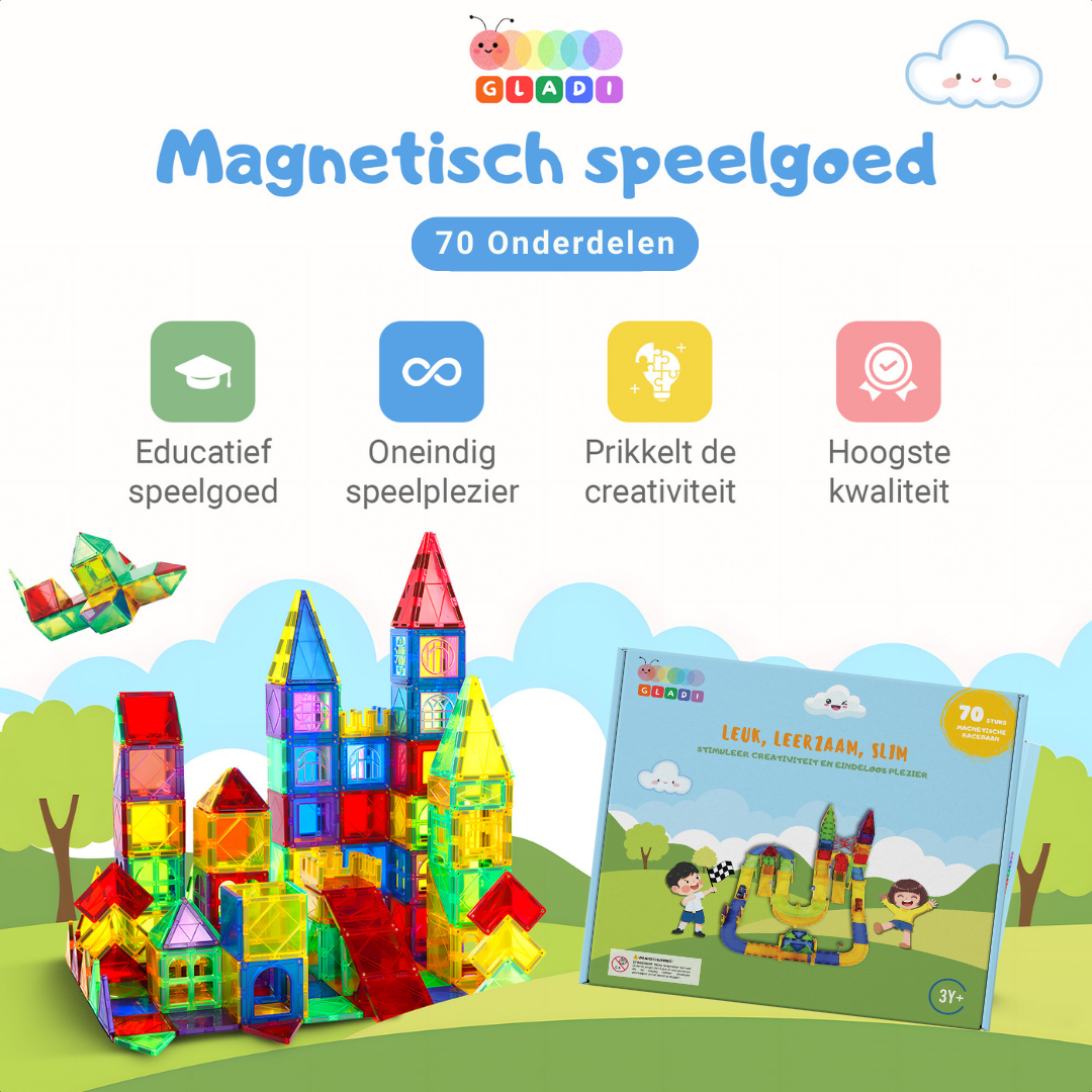 Gladi Tiles 70 Delige Racebaan
