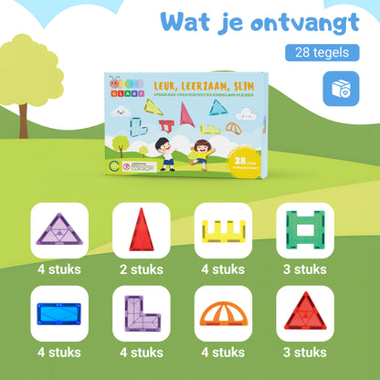 Gladi Tiles | Uitbreidingsset 28-Delige Speciale Tegels