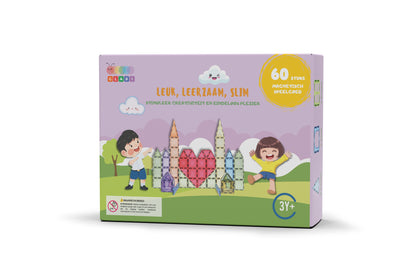 Gladi Tiles Pastel: Educatief Magnetisch Speelgoed