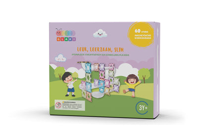 Gladi Tiles | Magnetische Knikkerbaan Pastel