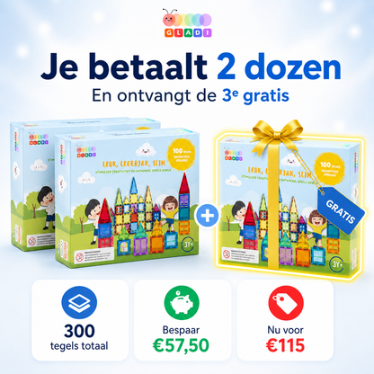 Gladi Tiles DEAL | 2+1 Gratis 100-delige set