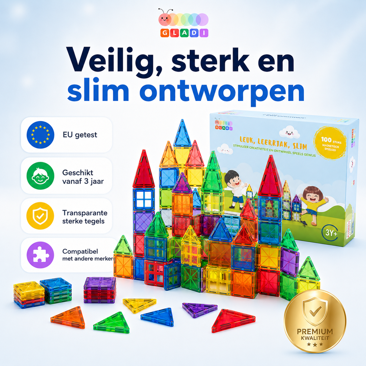 Gladi Tiles DEAL | 2+1 Gratis 100-delige set